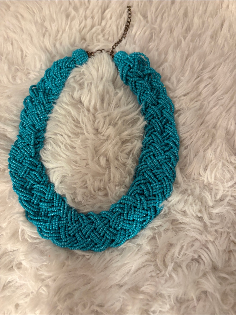 Turquoise Beaded Statement Necklace - Women Jewelry